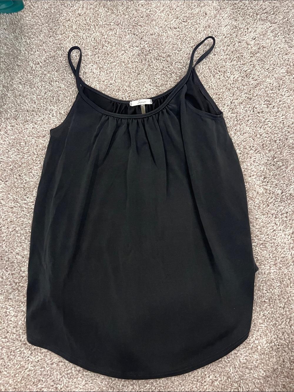 Soprano Black Spaghetti Strap Tank